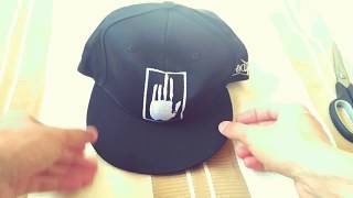 Unisex Street Hip-hop Palm Embroidery Sports Sun Cap - BLACK WHITE