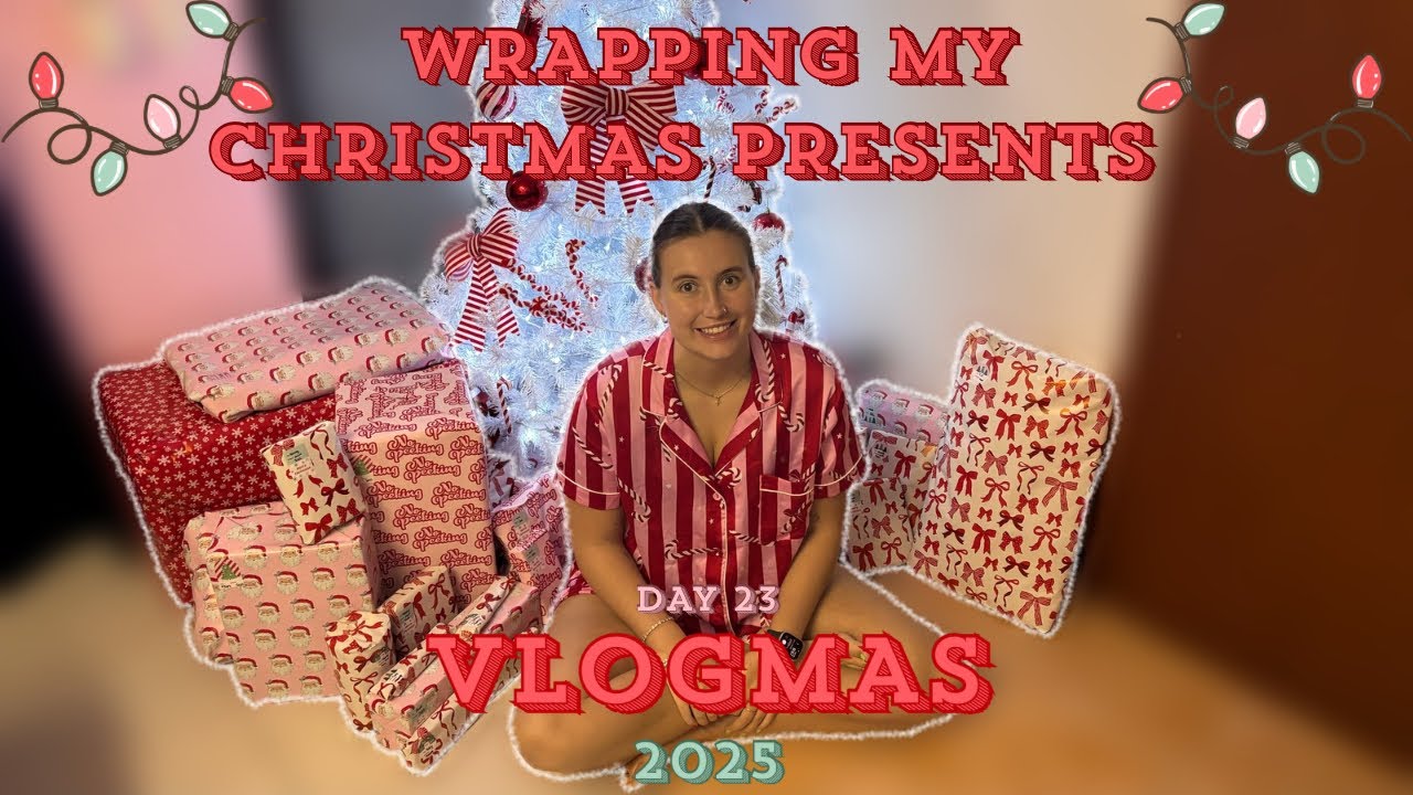 WRAPPING MY CHRISTMAS PRESENTS *vlogmas day 23*