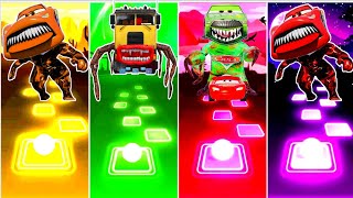 McQueen Robot vs McQueen Oddbods vs MC Queen Head Eater vs Chick Hicks Head Monster - Tiles Hop