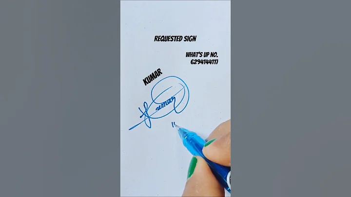 Kumar#signature #sign your dream #art #autograph #calligraphy #youtubeshorts .