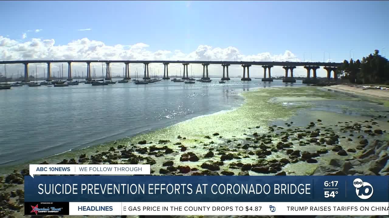 Progress made in push for Coronado Bridge suicide prevention barriers