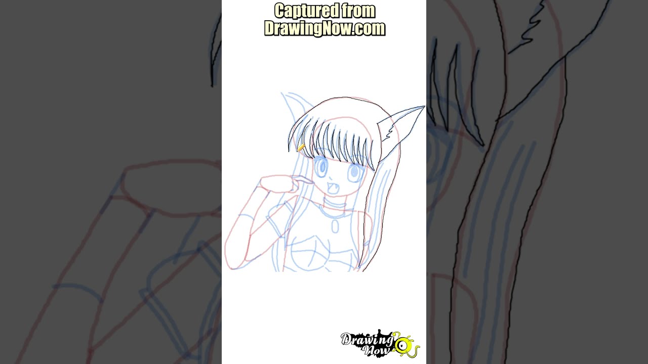 How to Draw Cute Anime Girl - DrawingNow