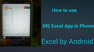MS Excel app in phone in Kannada |How to use MS Excel in Anorid|How to use MS Excel in Phone| screenshot 4
