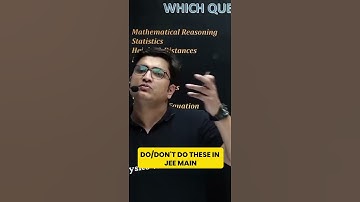 JEE MAIN me Maths ki Strategy!! 😍🔥 #Shorts #PhysicsWallah