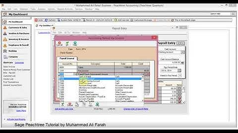 Sage Peachtree  Lesson 33  Entering Employee Payroll   YouTube