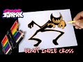 COMO DIBUJAR A BENDY INDIE CROSS DE FRIDAY NIGHT FUNKIN | how to draw indie cross bendy from fnf