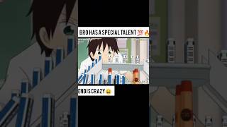 This Bro has a Special Talent🔥. "Epic Eraser Domino Effect". #anime #shorts #talent  #animeshorts