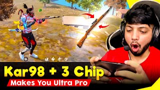 kar98k + 3 Chip Makes Me Ultro Pro Player Of Free Fire😍- Ye Bhot Mast Gun Hai😱- Garena Free Fire