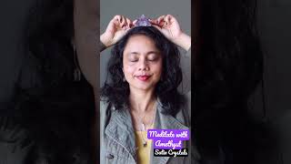 Amethyst pyramid for meditation at Satin Crystals