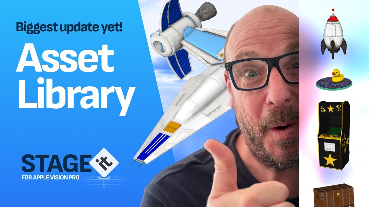 STAGEit for Apple Vision Pro now has built in models!