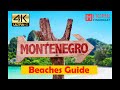 [4K] The Best and most Beautiful Beaches in Montenegro 2020, The Top Amazing beaches. Budva