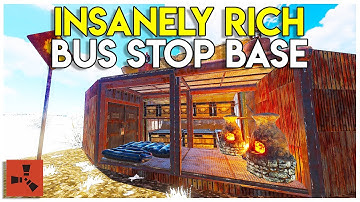 COUNTER RAIDING and RAIDING INSANELY RICH BUS STOP BASE - Rust