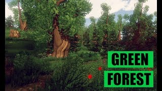 Green Forest 3D Environment in Unity Engine