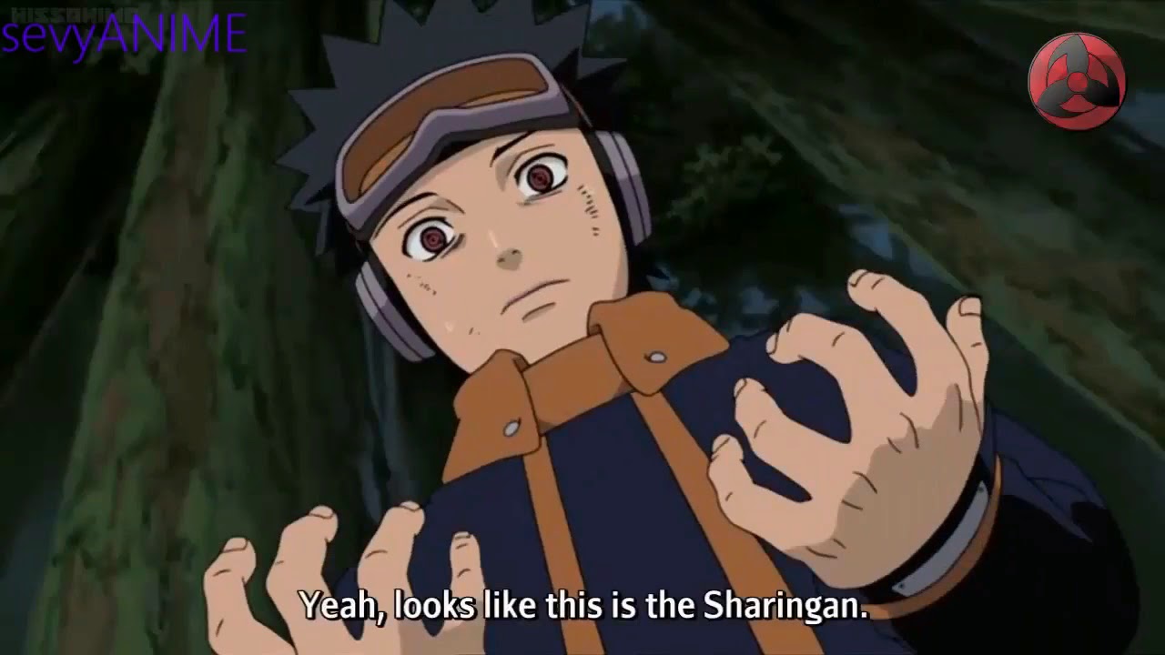 Obito Gives His Eye To Kakashi