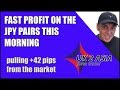 Fast profit on the JPY pairs this morning  Forex for beginners 2019