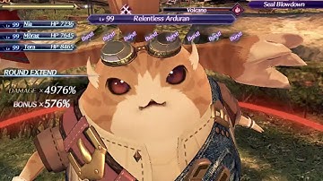 Xenoblade Chronicles 2 1.4 - QTpi - All 4 specials in one Chain Attack with Damage Caps