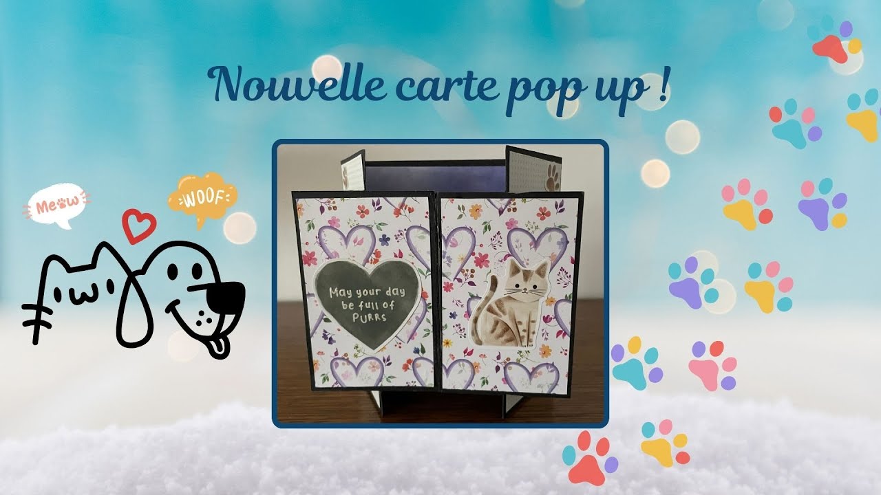 Nouvelle carte pop up mignonne et super facile ! #Action