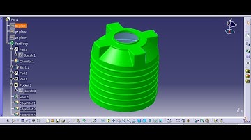 CATIA v5- Water Tank (CAD CAM CAE CFD ANSYS FEA PROE 3DSMAX CREO UGNX)
