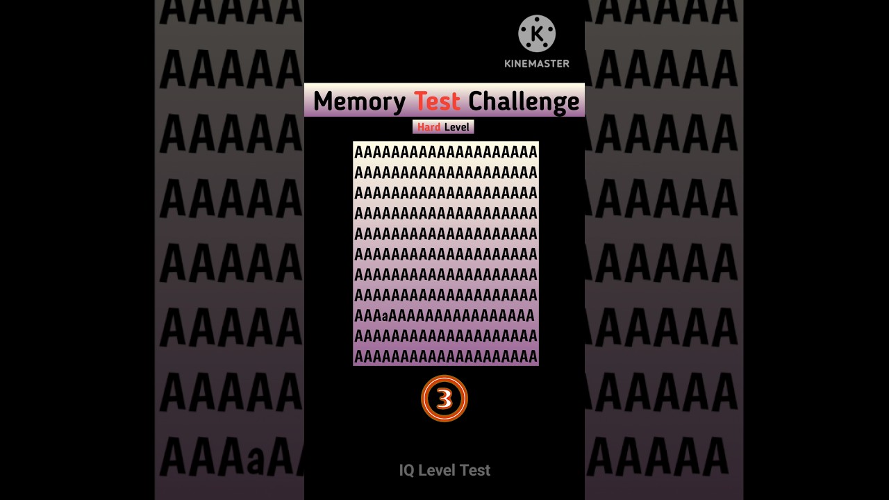 Memory Test Challenge 🧐