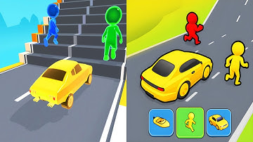 Shape shifting VS Vehicle Switch 🚕💫🚓 All Levels Gameplay Android, ios (Part 12)