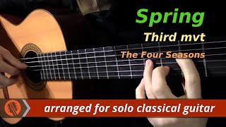 The Four Seasons, Spring, 3rd mvt, A.Vivaldi (solo classical guitar arrangement by Emre Sabuncuoglu) chords