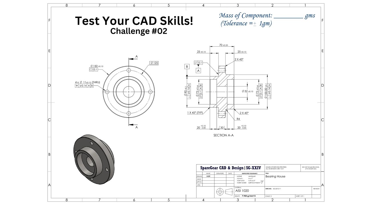 CAD Modelling Challenge #02 - YouTube