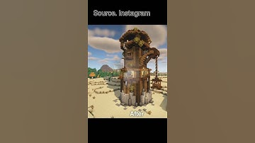 Minecraft Build Ideas | Pillager Outpost | #shorts #hindi #mcpe