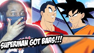 Goku vs Superman RAP BATTLE!! REACTION (SSJ9K)