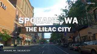 Spokane, WA - Driving Downtown, 4K