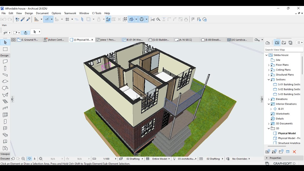 ARCHICAD -3D CUTAWAY