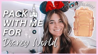 PACK WITH ME FOR DISNEY WORLD | Packing tips, recommendations, and more!