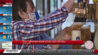 Gov. Newsom signs COVID sick pay bill
