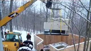 Video of us landing a standby generator for a telecom project on an island