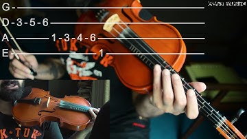 How to play F minor scale on violin | Easy Music Tutorials