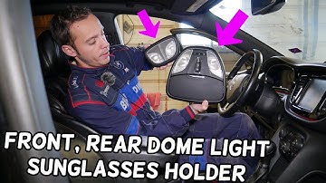 DODGE DART FRONT REAR DOME INTERIOR LIGHT, SUNGLASSES HOLDER REPLACEMENT REMOVAL