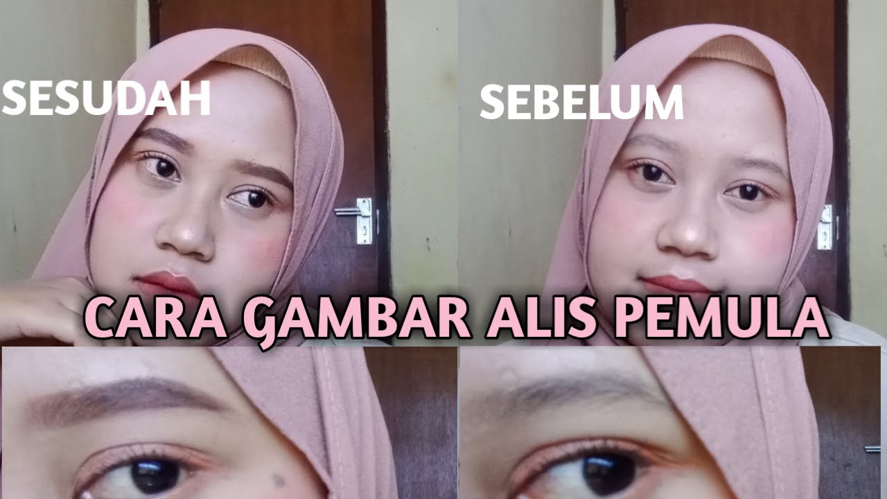 CARA GAMBAR ALIS PEMULA Cuma menggunakan pensil alis 