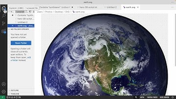 SVG-bestanden openen in Visual Studio Code als broncode
