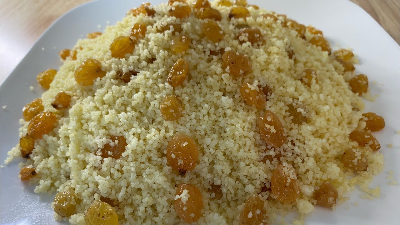 🥛couscous aux raisins 🍇