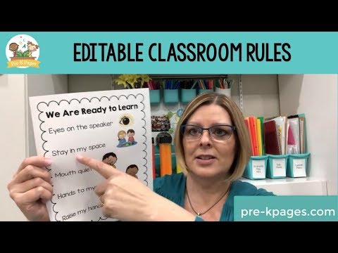 Classroom Rules for Preschool