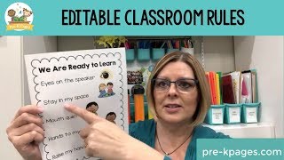 Classroom Rules for Preschool
