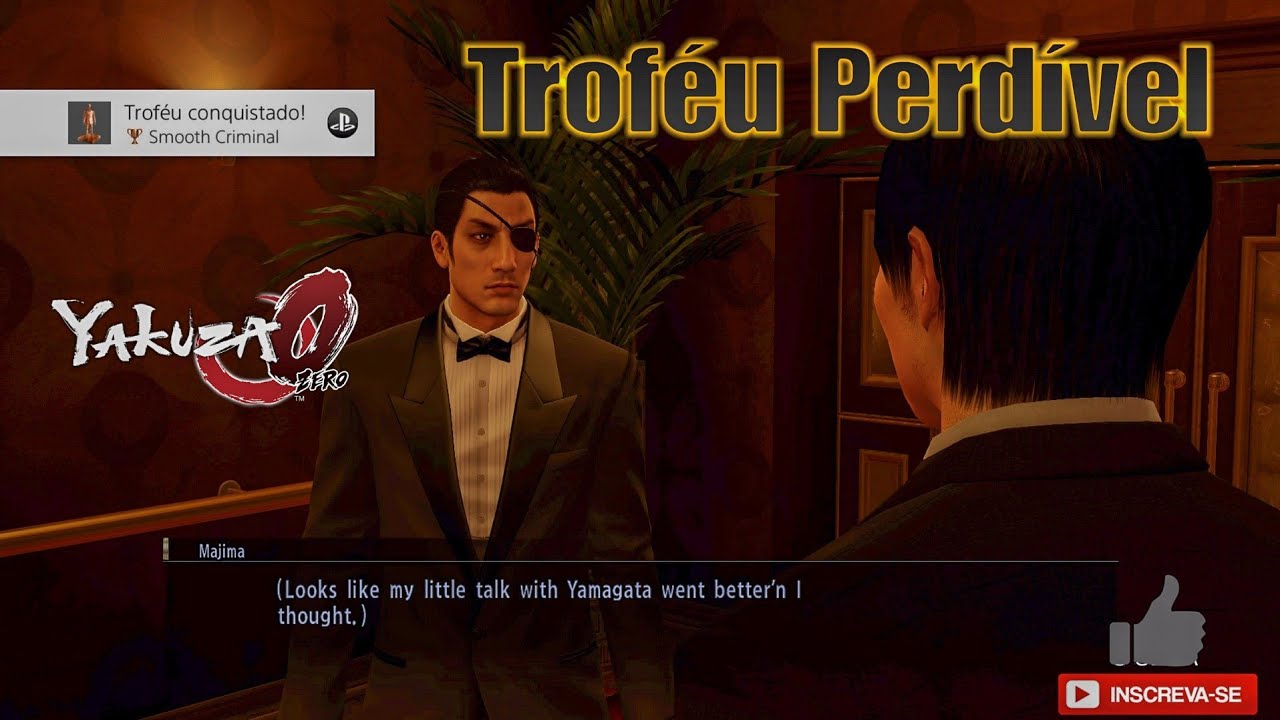 Smooth Criminal  - Troféu Perdível Yakuza 0 Gameplay Pt Br PS4 Pro