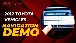2012 Toyota Vehicle Navigation Demo by MVI INC 103 views 8 months ago 1 minute, 46 seconds