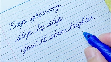 Cursive Writing Quote 35 | Cursive Handwriting Practice | Cursive Letters | How to write in cursive