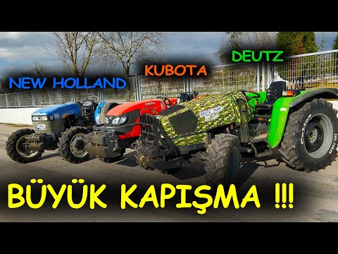 BÜYÜK ÇEKİŞME - NEW HOLLAND TD 60B vs KUBOTA M8540 NARROW vs DEUTZ AGROLUX 55 WD