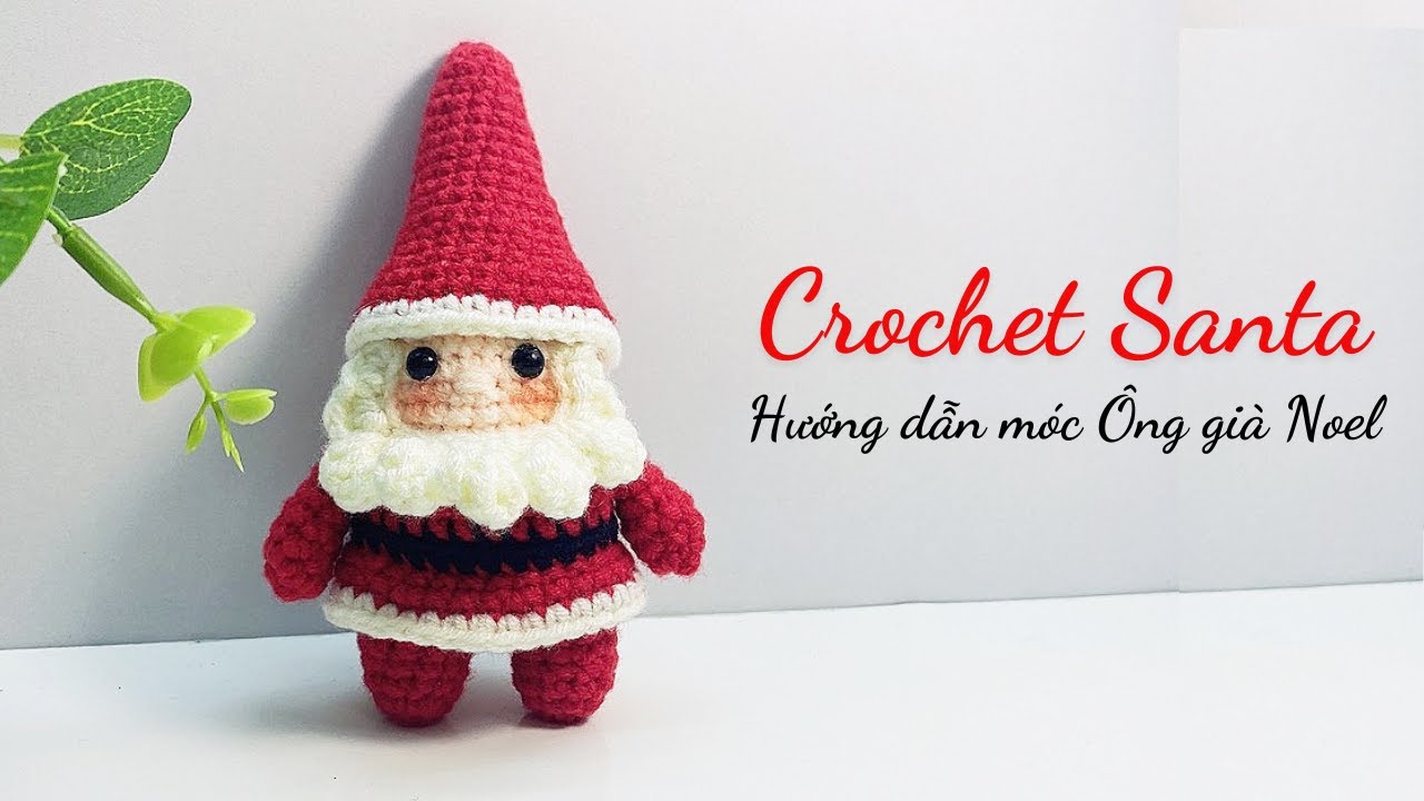 Merry Christmas | Crochet Santa Claus 🎅 Step by Step Tutorial | Kiki Crochet