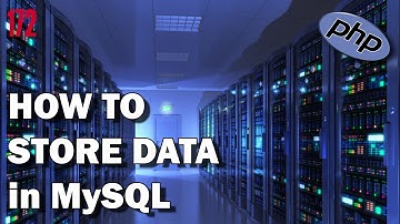 PHP EXERCISES How to store data in MySQL database