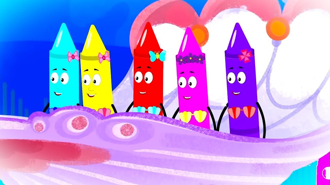 Five Little Mermaids | Nursery Rhymes and Baby Songs For Kids | Children Rhyme