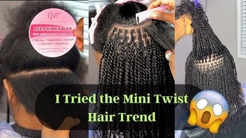 Perfect Mini Twist Tutorial with QVR Hair | Detailed video 🔥