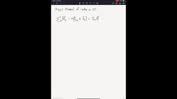 Dynamics video 2 - mass moment of inertia