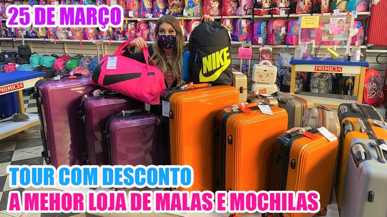 25 DE MARÇO - A MELHOR LOJA DE MALAS, MOCHILAS E BOLSAS - COM DESCONTO -  YouTube